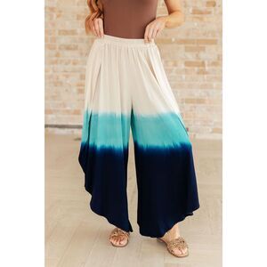 White Birch Day and Night Ombre Tulip Pants Blue Size M
